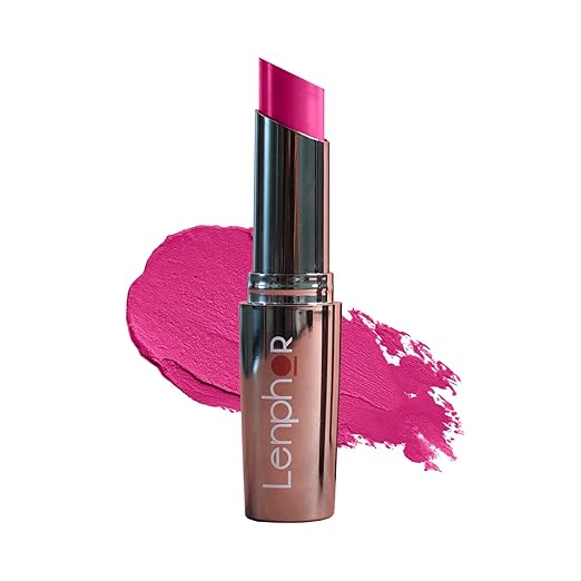 Lenphor Treasure Matte Lipstick Vibrant Plum - 3 gms