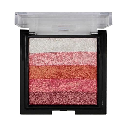 Fashion Colour Shimmer Brick And Blusher 2 In 1 Easy to Blend Formula Shade 01 - 8 gms