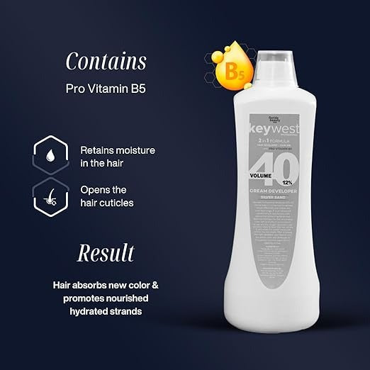 Keywest Professional Hair Color Developer 40 Volume 12% - 1000 ml