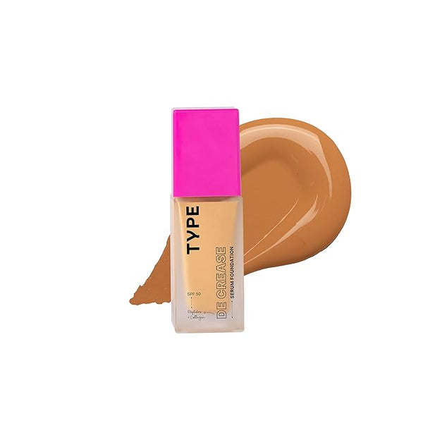 Type Beauty De Crease Serum Foundation Colour 332 Mocha - 153 gms