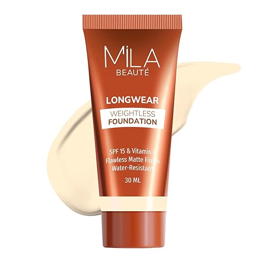 Mila Beaute Longwear Weightless Foundation 101 Classic Ivory - 30 ml