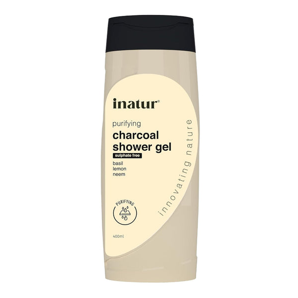 Inatur Charcoal Shower Gel - 400 ml