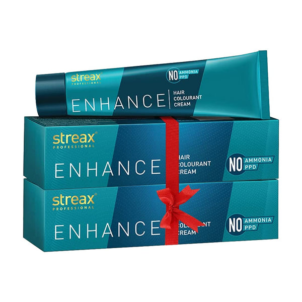 Streax Professional Enhance Hair Colourant Cream Dark Brown No-3 - 90 gms (Pack of 2)