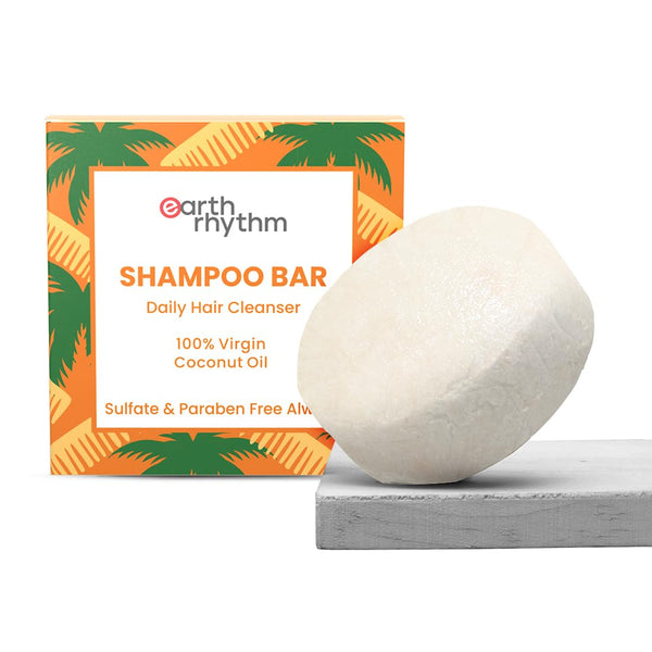 Earth Rhythm Coconut Shampoo Bar(Card Board)- 80 gms