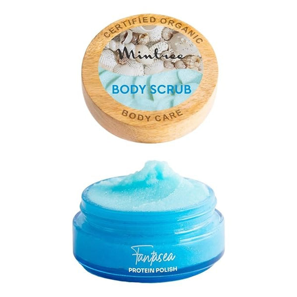 Mintree Organic Ocean Sugar Body Scrub with Ceramides & Collagen - 150 gms
