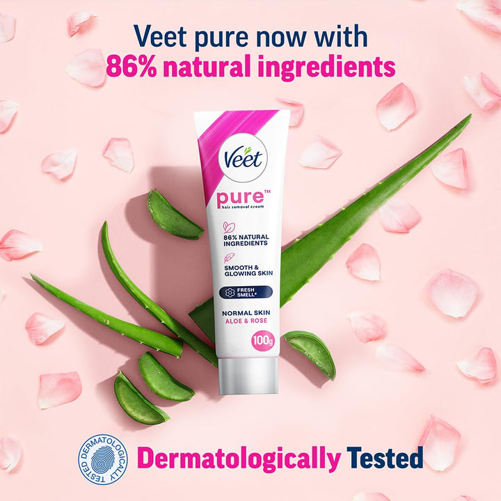 Veet Pure Hair Removal Cream for Women For Normal Skin - 100 gms