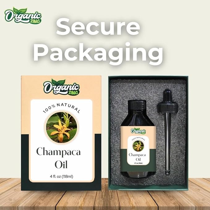 Organic Zing Champaca (Magnolia Champaca) Oil | Essential Oil for Skincare, Hair Care, Aroma & Diffuser - 118 Ml