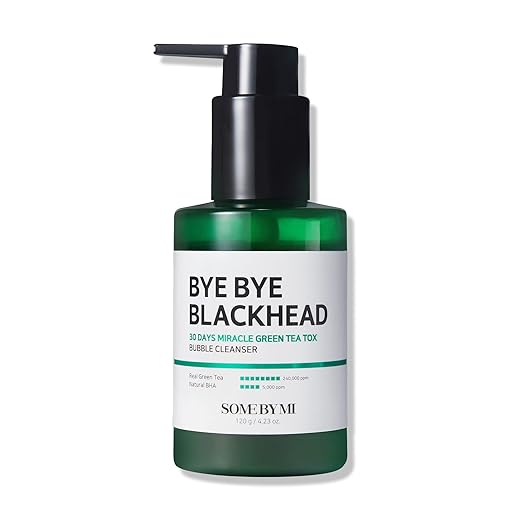 Some By Mi Bye Bye Blackhead 30 Days Miracle Green Tea Tox Bubble Cleanser -120 gms