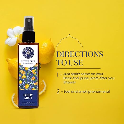 Luxuriate Citrus Blue Mist Fragrance Body Mist - 100 ml