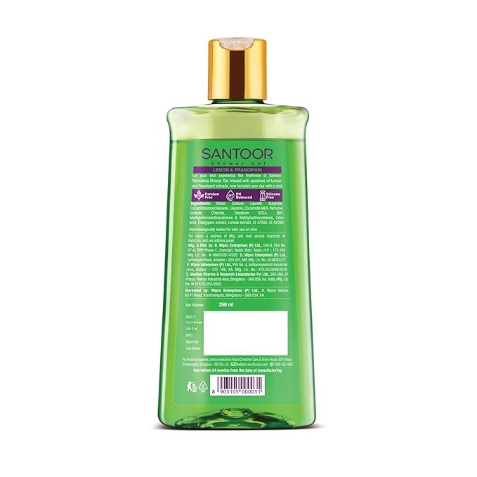 Santoor Refreshing Shower Gel - 250 ml