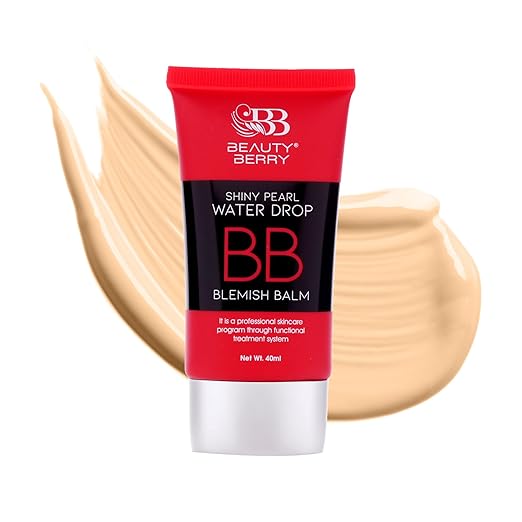Beauty Berry Shiny Pearl Waterdrop Blemish Balm BB Foundation Natural Beige - 40 ml