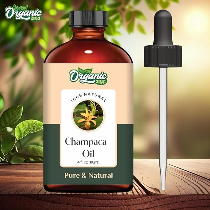 Organic Zing Champaca (Magnolia Champaca) Oil | Essential Oil for Skincare, Hair Care, Aroma & Diffuser - 118 Ml