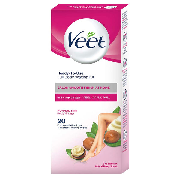 Veet Full Body Waxing For Normal Skin - 20 strips