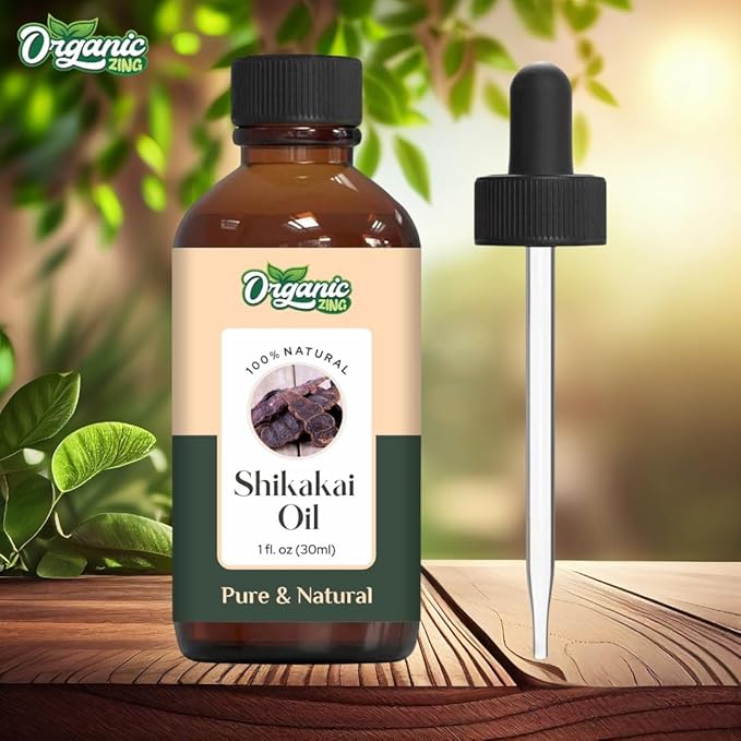 Organic Zing Shikakai (Acacia Concinna) Oil | Essential Oil for Haircare & Massage - 30 Ml