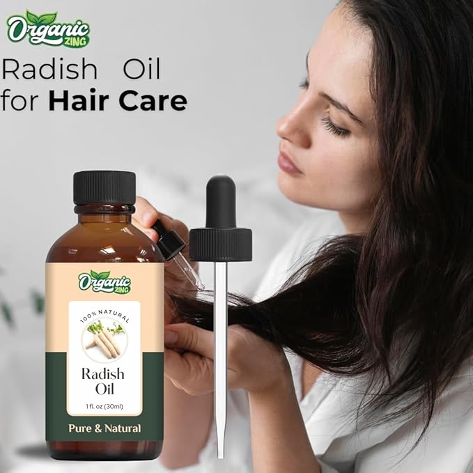Organic Zing Radish (Cucurbita) Oil | Essential Oil for Massage, Skincare & Haircare - 30 Ml