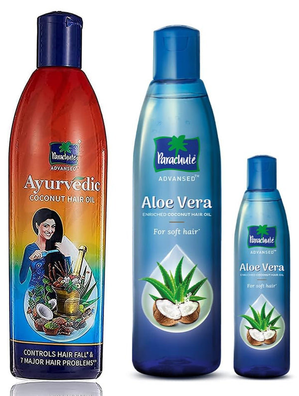 Parachute Advansed Ayurvedic Coconut Hair & Enriched Coconut Hair Oil Combo