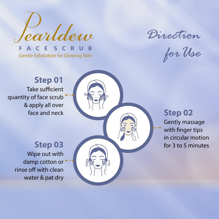 Pearldew Face Scrub Tan Removal Exfoliating Scrub - 100 Gms