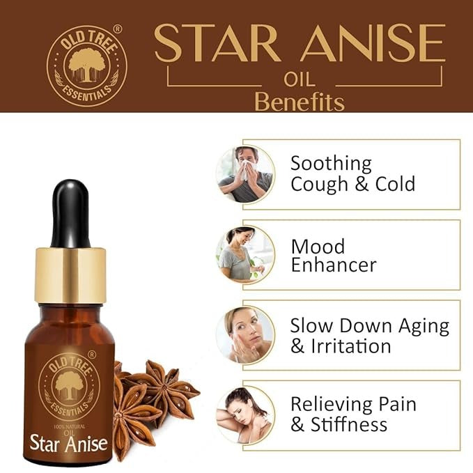 Old Tree Star Anise Essential Oil for Face - 15 ml