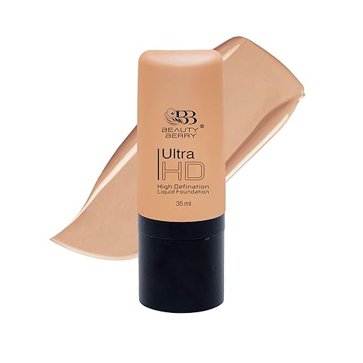 Beauty Berry Ultra Matte Hd High Definition Liquid Full Coverage Foundation Honey Beige - 35 ml