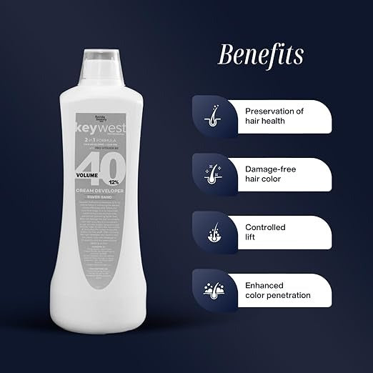Keywest Professional Hair Color Developer 40 Volume 12% - 1000 ml