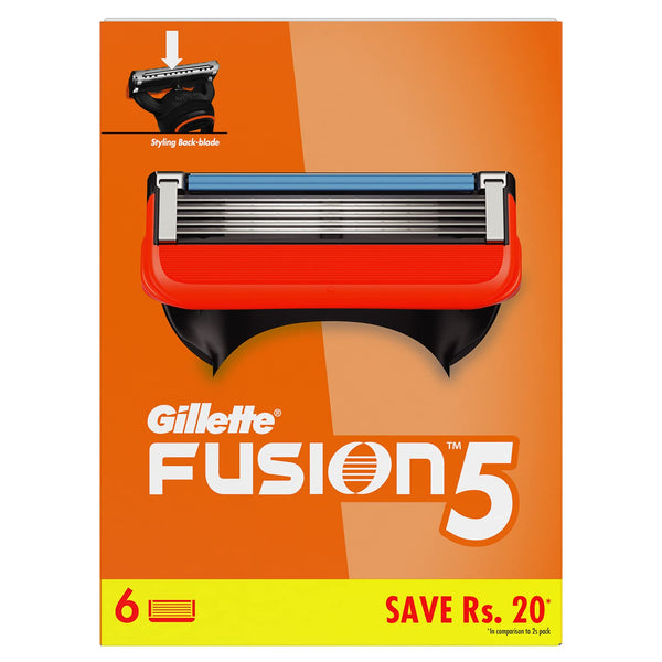 Gillette Fusion Manual Blades For Men - 6 count