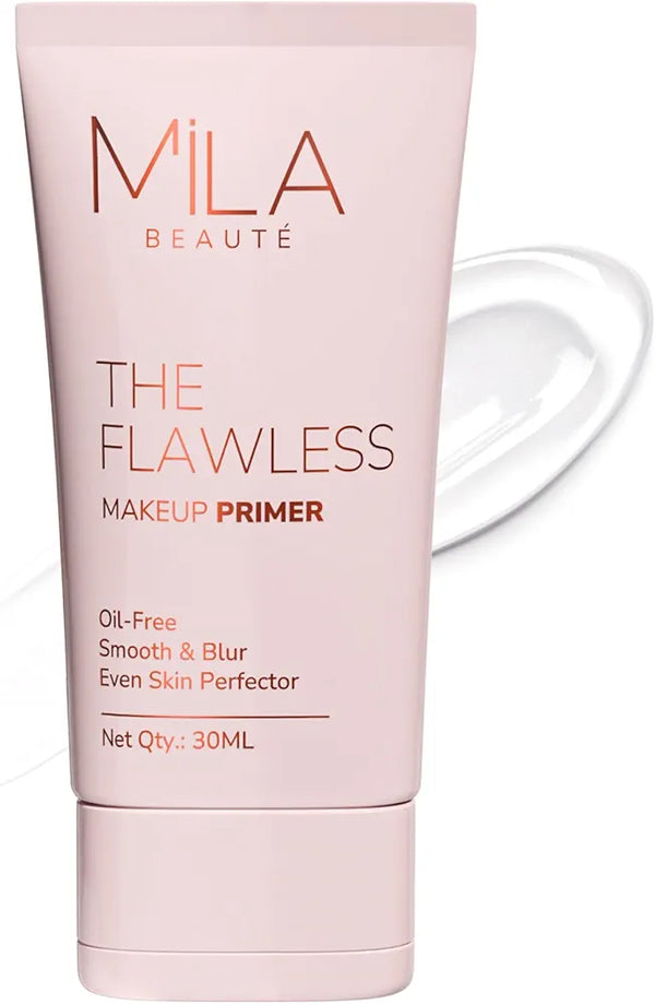 Mila Beauté Flawless Makeup Primer I Non Sticky, Blurs Pores & Oil Free I Hydrating & Matt Finish I Vitamin E & A with Satin Smooth Finish