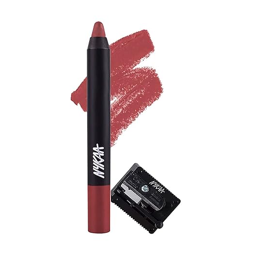 Nykaa Matte -ilicious Lip Crayon Shade 11 - Jade Rose - 2.8 gms