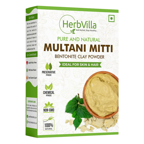 Herbvilla Natural Multani Mitti Powder - 200 gms