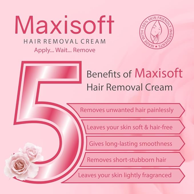 Maxisoft Hair Removal Cream | pH Balanced - 60 Gms