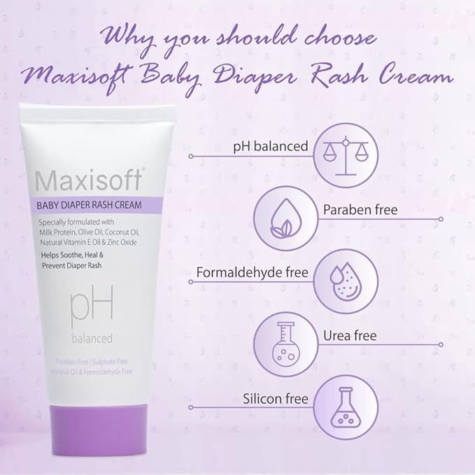 Maxisoft Baby Diaper Rash Cream - 50 Gms