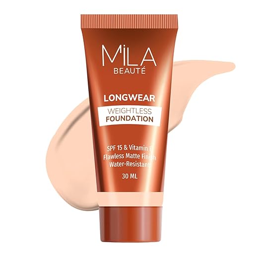 Mila Beaute Longwear Weightless Foundation 102 Ivory - 30 ml