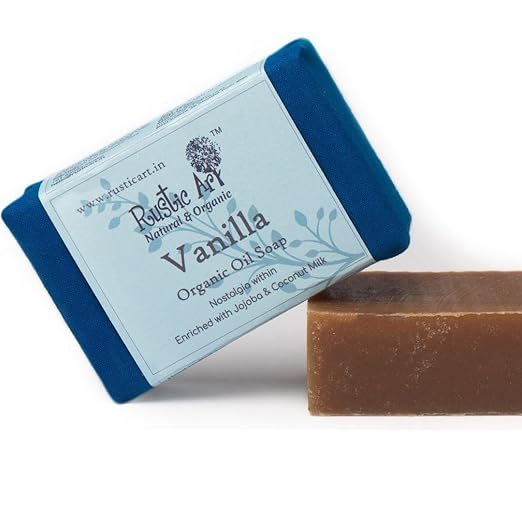 Rustic Art Organic Vanilla Soap for Kids - 100 gms