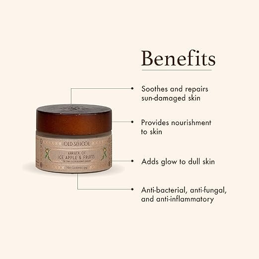 Old School Rituals Ice Apple & Fruit De-Tan Scrubbing Mask - 50 gms