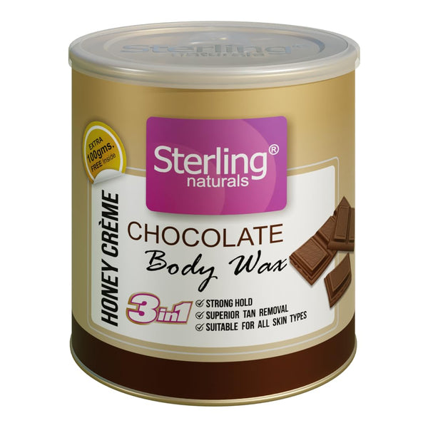 Sterling Naturals Honey Crème Chocolate Body Wax - 700 gms