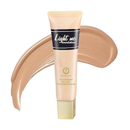 Colors Queen Light Me Foundation with Primer Natural Almonds - 50 ml