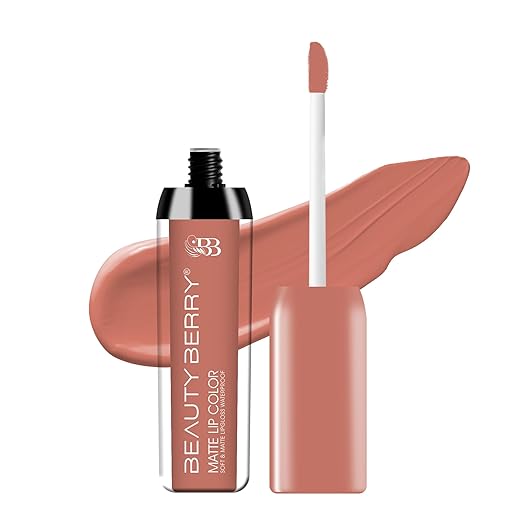 Beauty Berry Soft & Matte Waterproof Lip Color Liquid Lipstick 28 Peaches - 4.5 ml