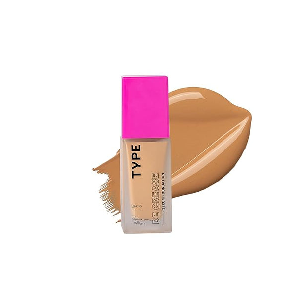 Type Beauty De Crease Serum Foundation Colour 222 Almond - 153 gms