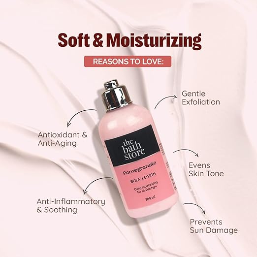The Bath Store Pomegranate Body Lotion for Women & Men - 200 ml