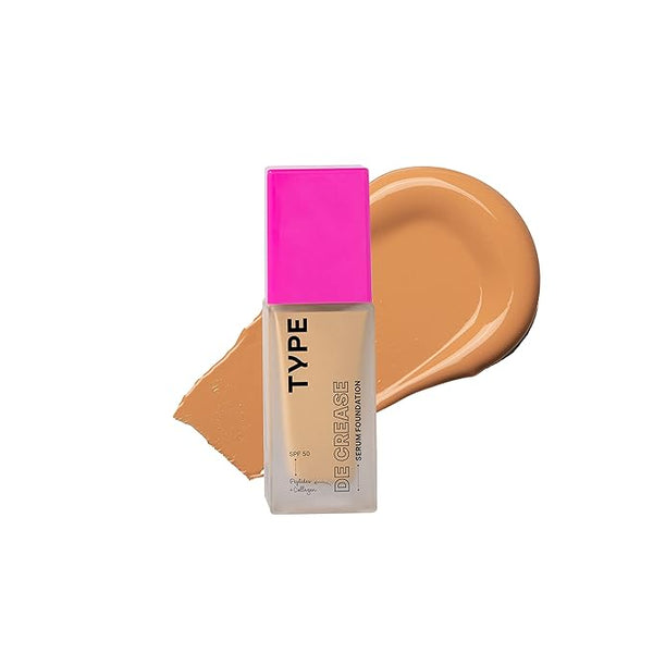 Type Beauty De Crease Serum Foundation Colour 124 Nutmeg - 153 gms