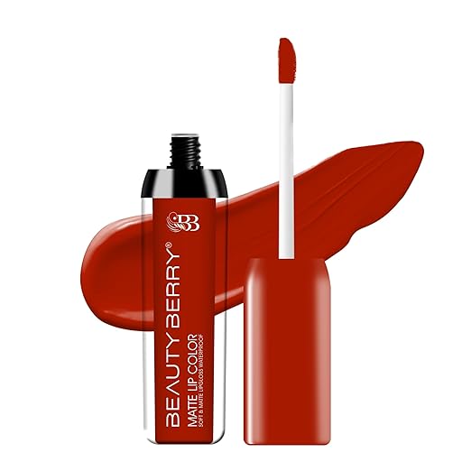 Beauty Berry Soft & Matte Waterproof Lip Color Liquid Lipstick 01 Scarlet - 4.5 ml
