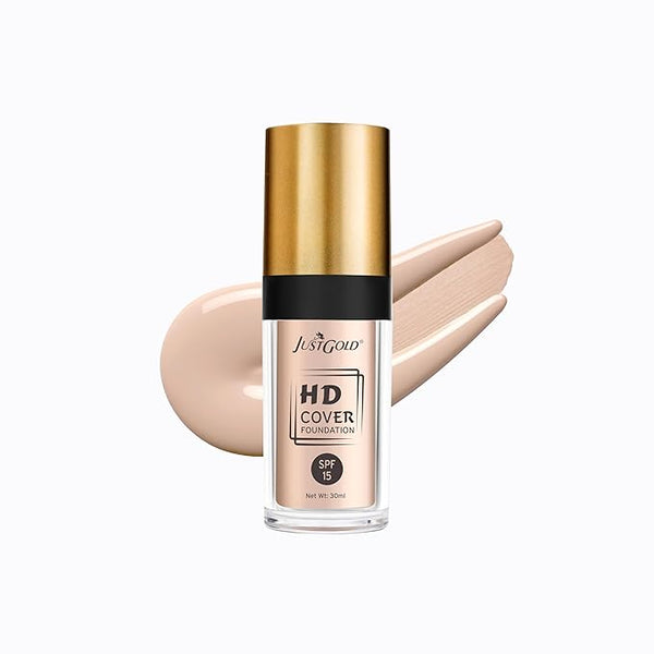 JustGold HD Full Coverage Foundation with SPF 15 2 - 30 ml