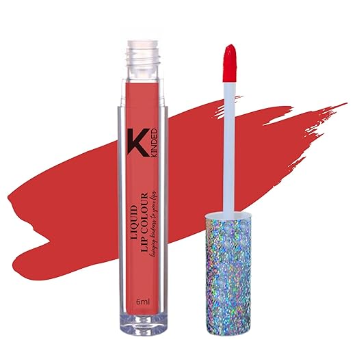 Kinded Liquid Lip Colour Shade Vermilion Red - 6 ml