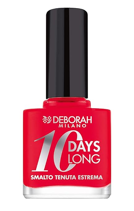 Deborah Milano Smalto 10 Days Long Nail Polish Coral Red - 11 gms