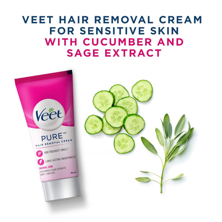 Veet Pure Hair Removal Cream For Normal Skin - 30 gms