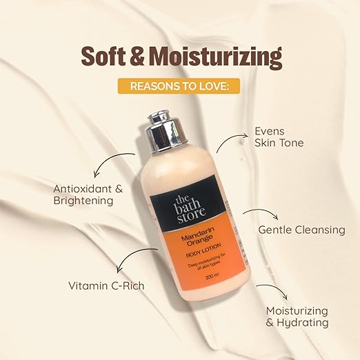 The Bath Store Mandarin Orange Body Lotion for Women & Men - 200 ml