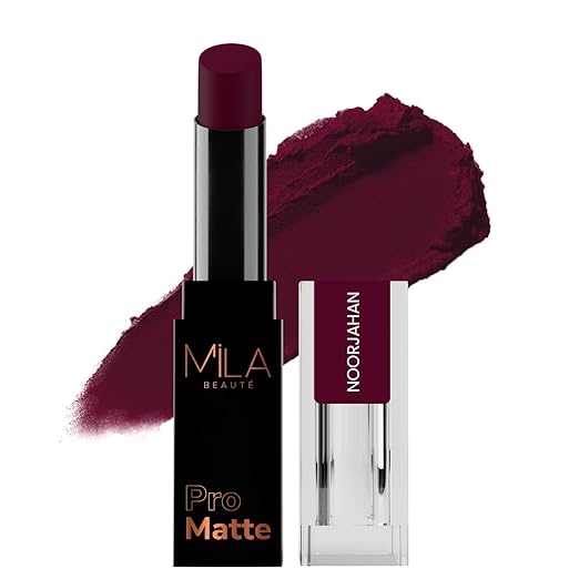Mila Beaute Pro Matte Lipstick Noorjahan - 4.2 gms