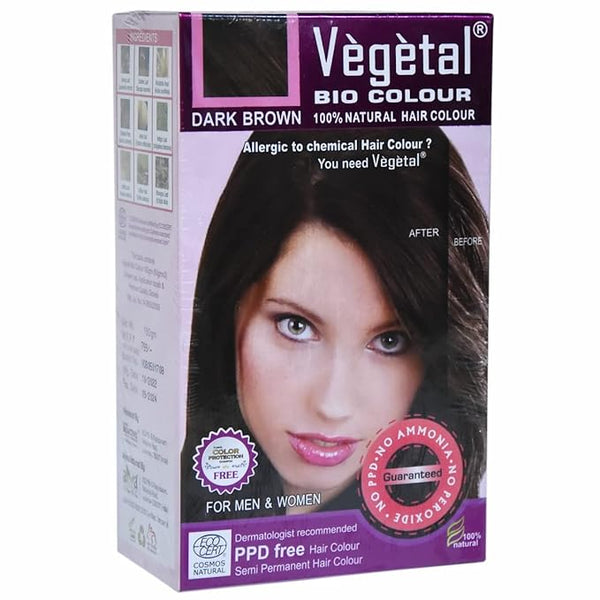 Vegetal Bio Colour (Dark Brown) - 150 gms