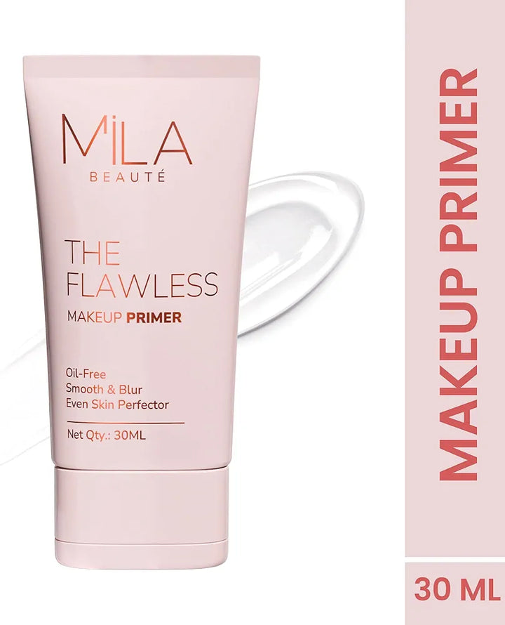 Mila Beauté Flawless Makeup Primer I Non Sticky, Blurs Pores & Oil Free I Hydrating & Matt Finish I Vitamin E & A with Satin Smooth Finish