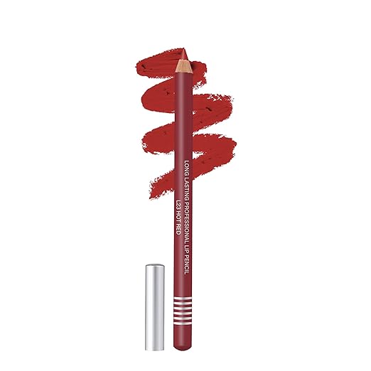 Colors Queen Matte Lip Liner Pencil For Professional Makeup L 23 Hot Red - 2 gms