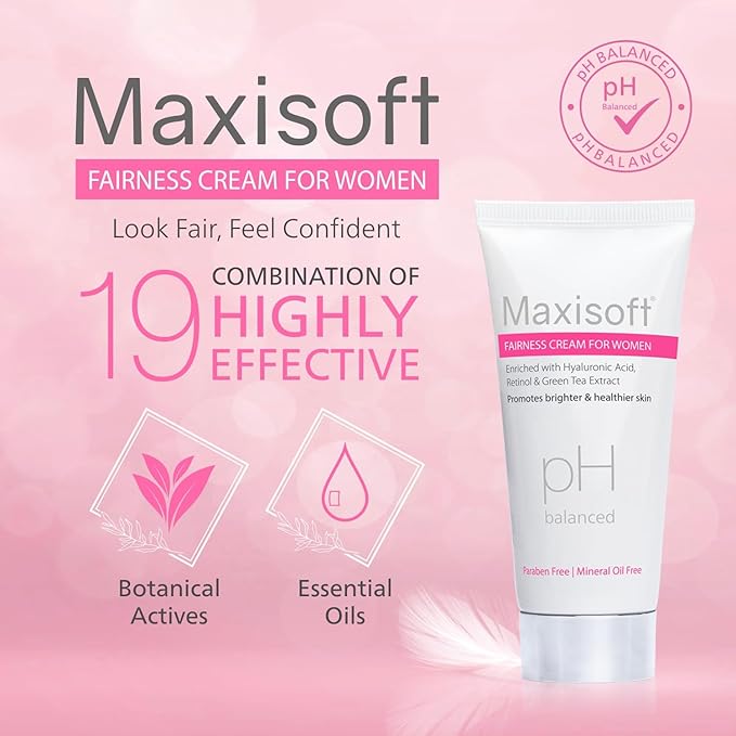 Maxisoft Fairness Cream for Women for Glowing & Brightening Skin - 50 Gms